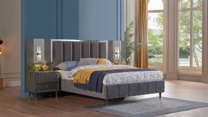 Set standard Dormitor Gravita, Antracit BELLONA Set Dormitor
