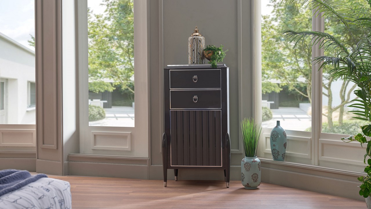 Set standard Dormitor Gravita, Antracit - Mega Sale BELLONA Set Dormitor