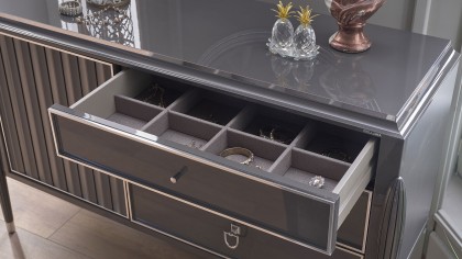 Set standard Dormitor Gravita, Antracit - Mega Sale BELLONA Set Dormitor