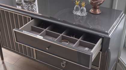 Set standard Dormitor Gravita, Antracit BELLONA Set Dormitor