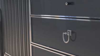 Set standard Dormitor Gravita, Antracit BELLONA Set Dormitor