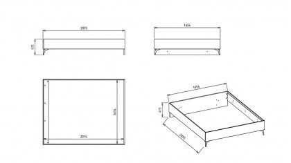 Set standard Dormitor Loretto - Mega Sale BELLONA Set Dormitor