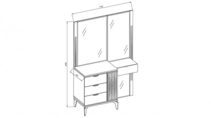 Set standard Dormitor Loretto - Mega Sale BELLONA Set Dormitor