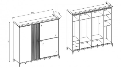 Set standard Dormitor Loretto - Mega Sale BELLONA Set Dormitor