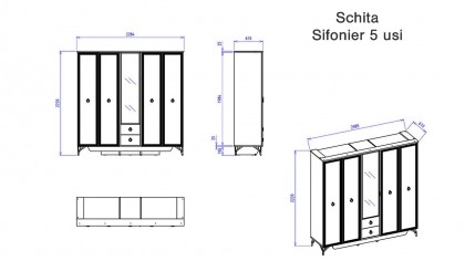 Set standard Dormitor Valencia BELLONA Set Dormitor