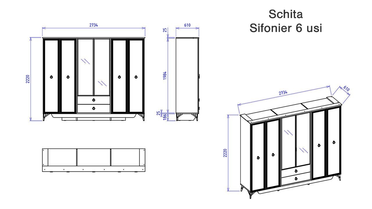 Set standard Dormitor Valencia BELLONA Set Dormitor