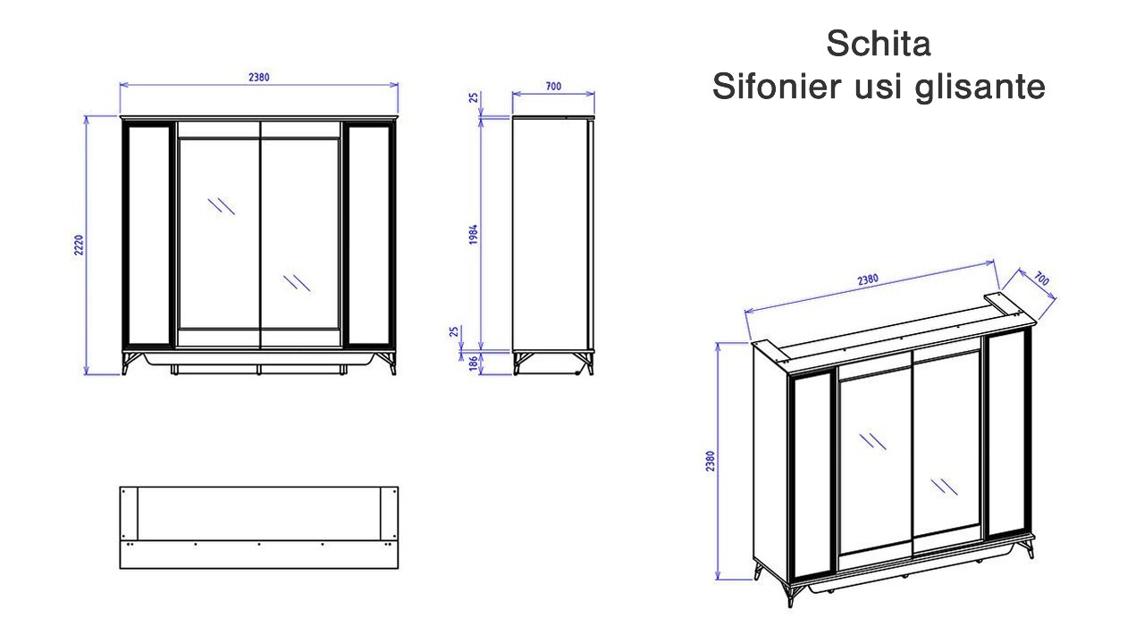 Set standard Dormitor Valencia - Mega Sale BELLONA Set Dormitor