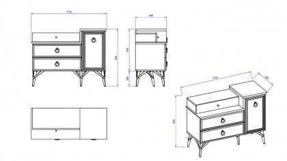 Set standard Dormitor Valencia BELLONA Set Dormitor