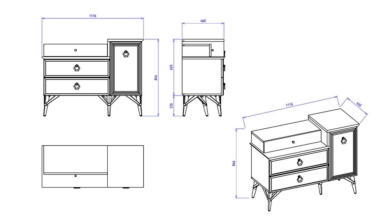 Set standard Dormitor Valencia BELLONA Set Dormitor