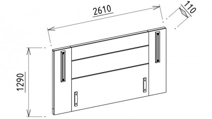 Set standard Dormitor Larissa cu tablie iluminata - Mega Sale BELLONA Set Dormitor