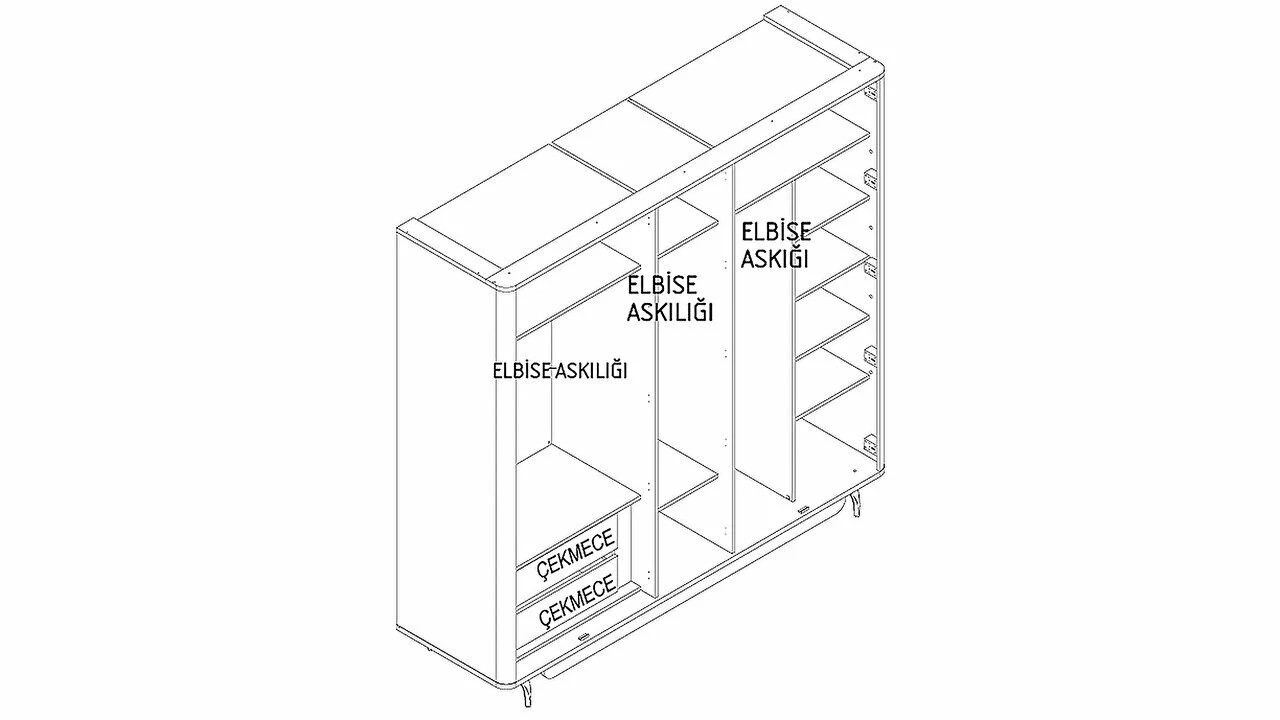 Set standard Dormitor Larissa cu tablie iluminata BELLONA Set Dormitor