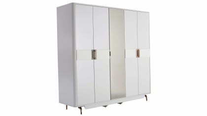 Set standard Dormitor Larissa cu tablie iluminata - Mega Sale BELLONA Set Dormitor