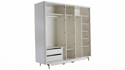 Set standard Dormitor Larissa cu tablie iluminata - Mega Sale BELLONA Set Dormitor