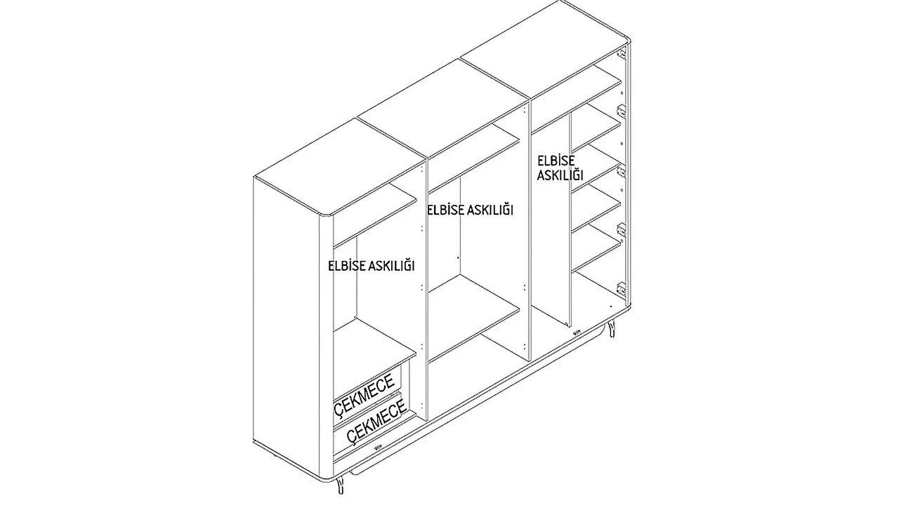 Set standard Dormitor Larissa cu tablie iluminata BELLONA Set Dormitor