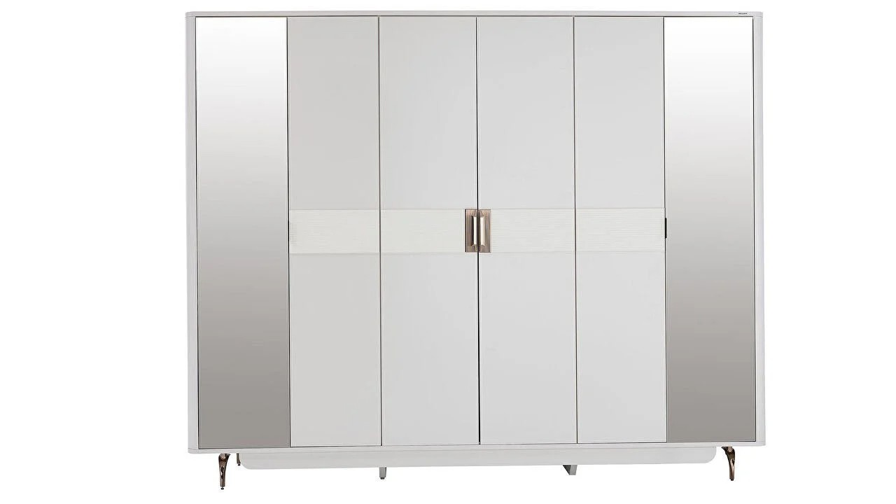 Set standard Dormitor Larissa cu tablie iluminata - Mega Sale BELLONA Set Dormitor