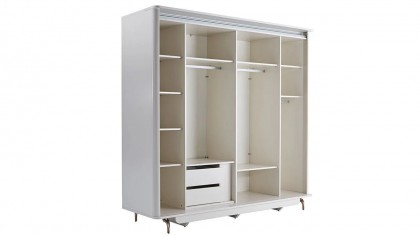 Set standard Dormitor Larissa cu tablie iluminata - Mega Sale BELLONA Set Dormitor