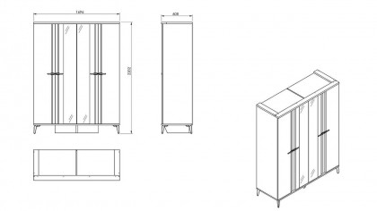 Set standard Dormitor Palermo BELLONA Set Dormitor