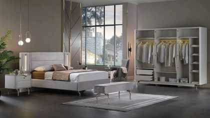 Set standard Dormitor Larissa cu tablie fara iluminare BELLONA Set Dormitor