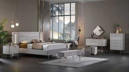 Set standard Dormitor Larissa cu tablie fara iluminare BELLONA Set Dormitor
