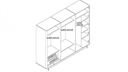 Set standard Dormitor Larissa cu tablie fara iluminare - Mega Sale BELLONA Set Dormitor