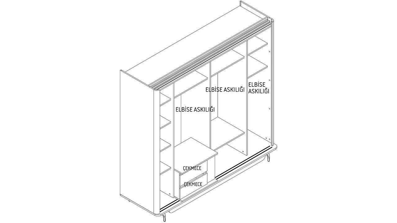 Set standard Dormitor Larissa cu tablie fara iluminare - Mega Sale BELLONA Set Dormitor