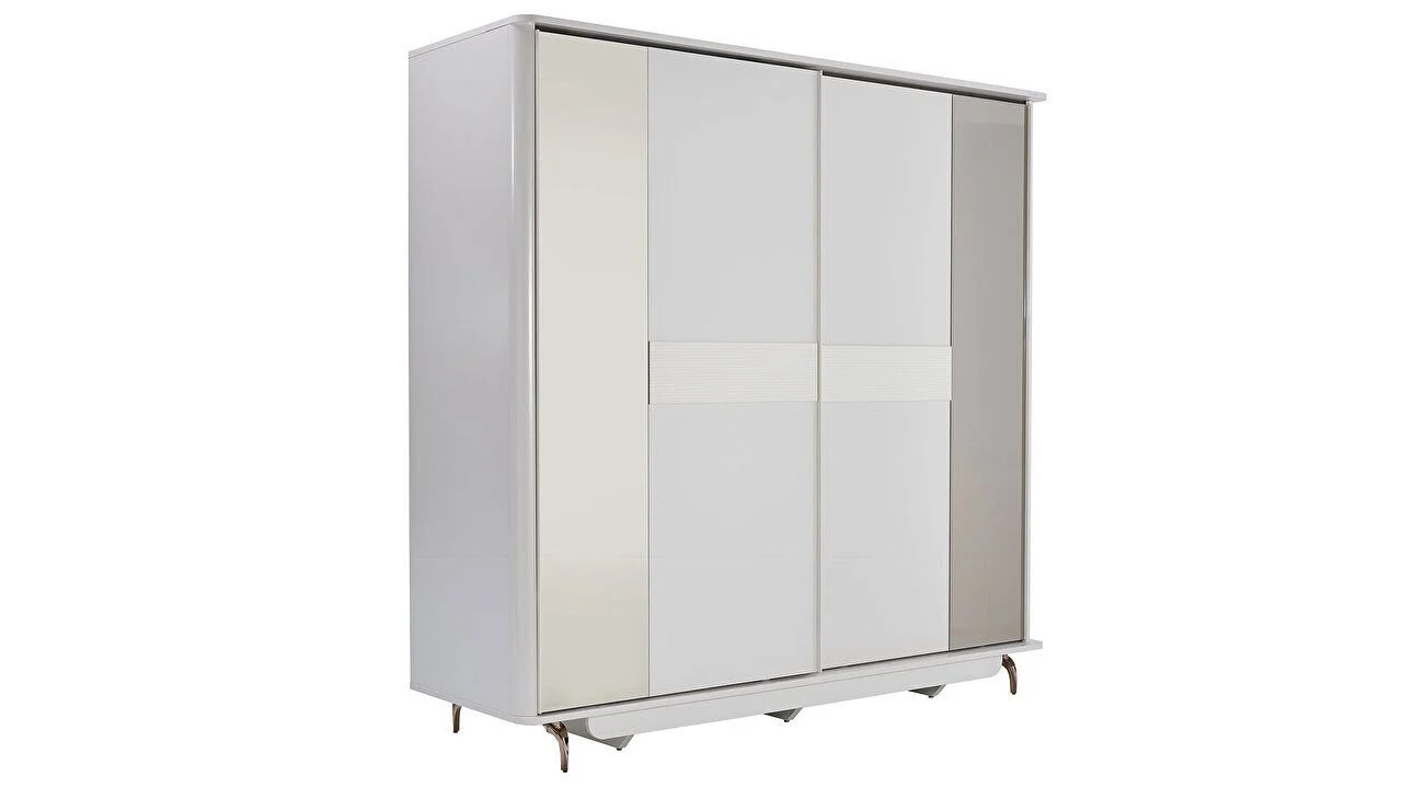 Set standard Dormitor Larissa cu tablie fara iluminare - Mega Sale BELLONA Set Dormitor