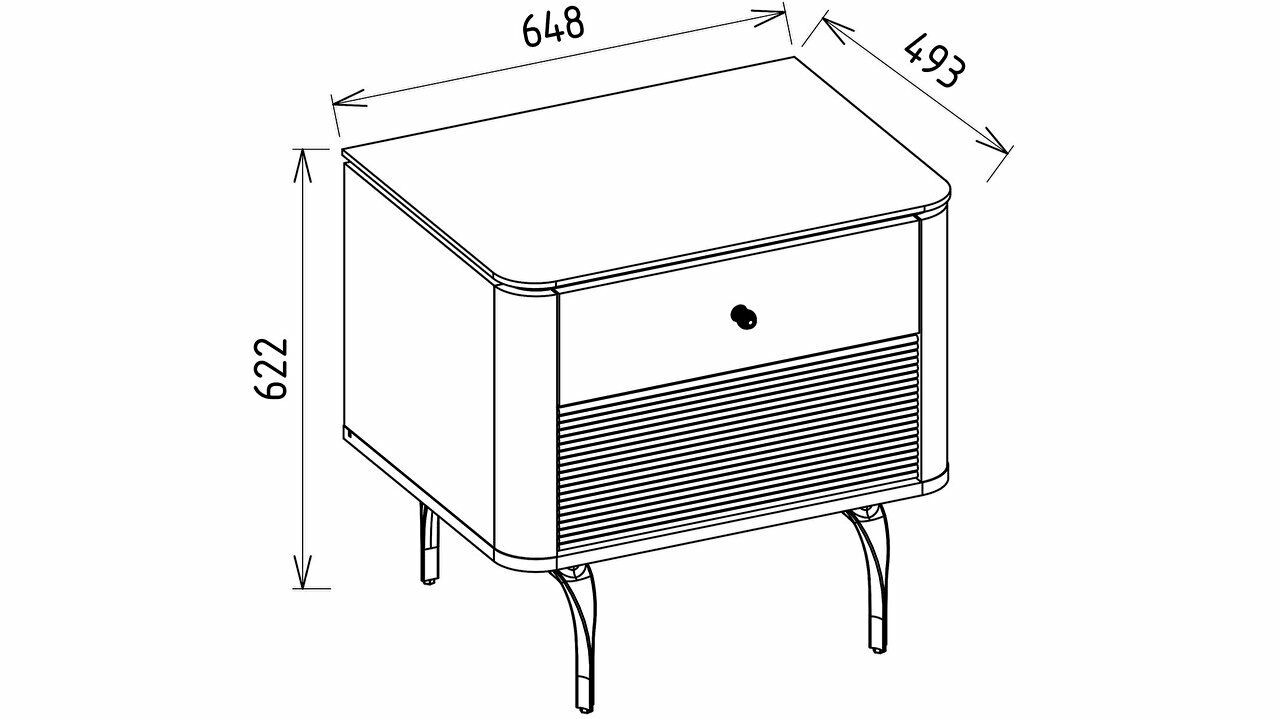 Set standard Dormitor Larissa cu tablie fara iluminare - Mega Sale BELLONA Set Dormitor