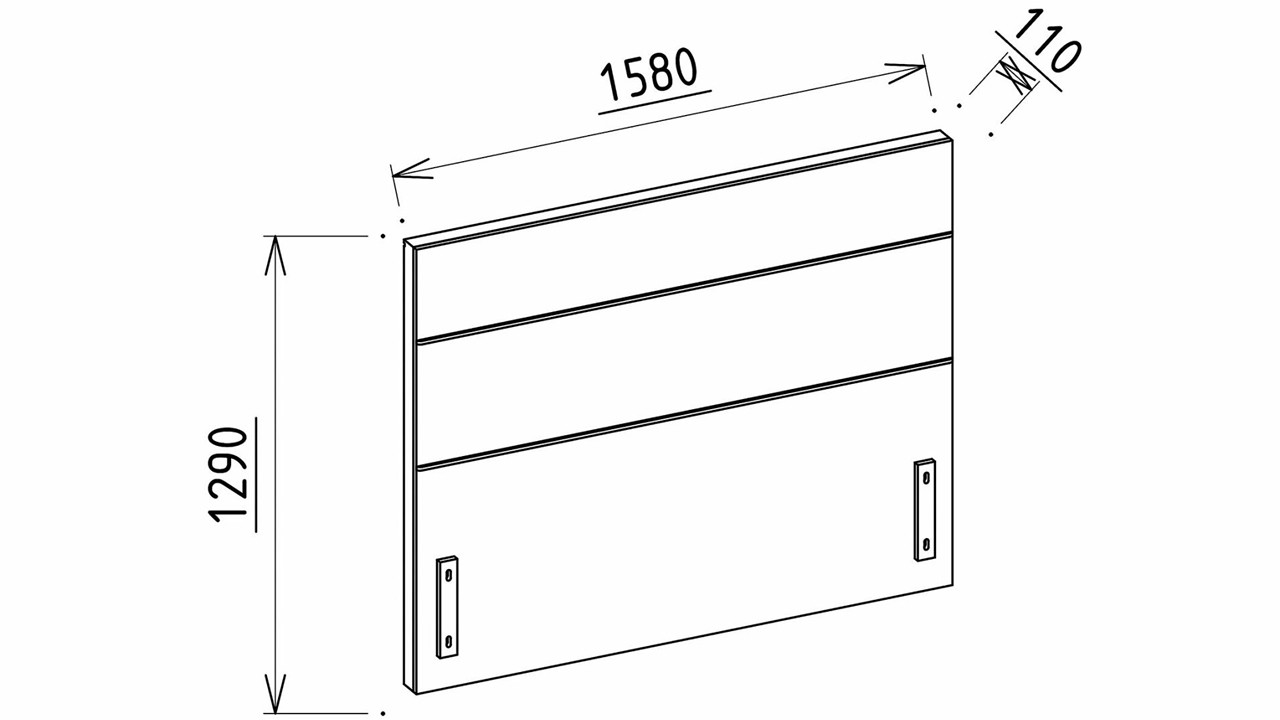 Set standard Dormitor Larissa cu tablie fara iluminare - Mega Sale BELLONA Set Dormitor