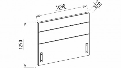 Set standard Dormitor Larissa cu tablie fara iluminare BELLONA Set Dormitor