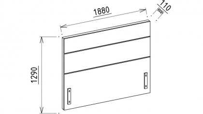 Set standard Dormitor Larissa cu tablie fara iluminare - Mega Sale BELLONA Set Dormitor