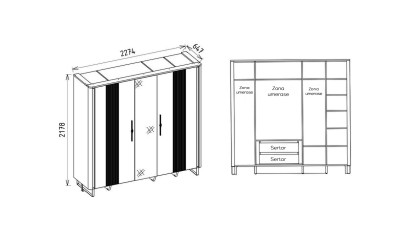 Set standard Dormitor Mirante - Mega Sale BELLONA Set Dormitor