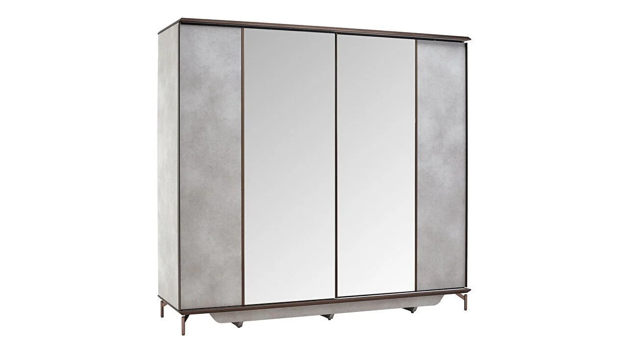 Set standard Dormitor Havana cu Tablie iluminata - Mega Sale BELLONA Set Dormitor