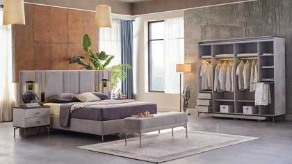 Set standard Dormitor Havana cu Tablie iluminata BELLONA Set Dormitor