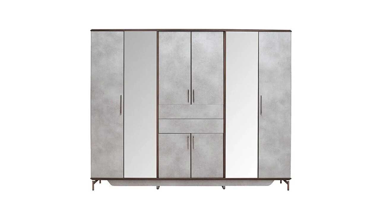 Set standard Dormitor Havana cu Tablie iluminata BELLONA Set Dormitor