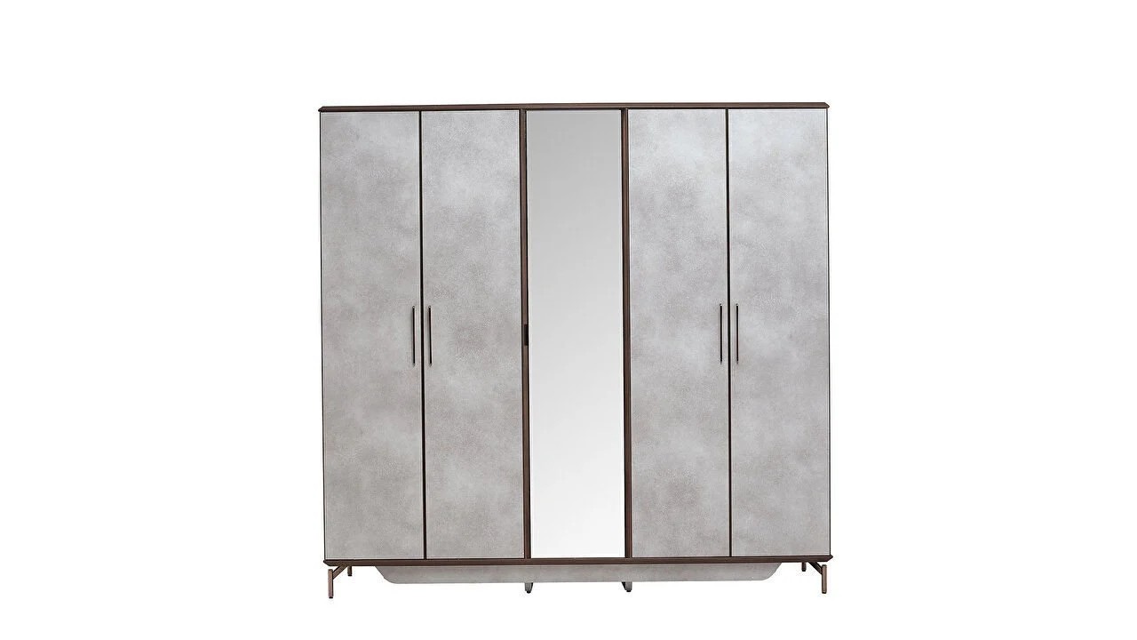 Set standard Dormitor Havana cu Tablie iluminata - Mega Sale BELLONA Set Dormitor