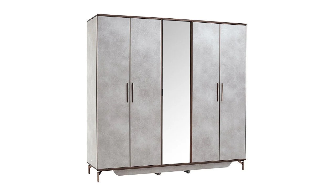 Set standard Dormitor Havana cu Tablie iluminata - Mega Sale BELLONA Set Dormitor