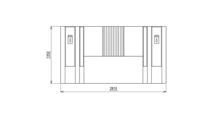Set standard Dormitor Havana cu Tablie iluminata - Mega Sale BELLONA Set Dormitor