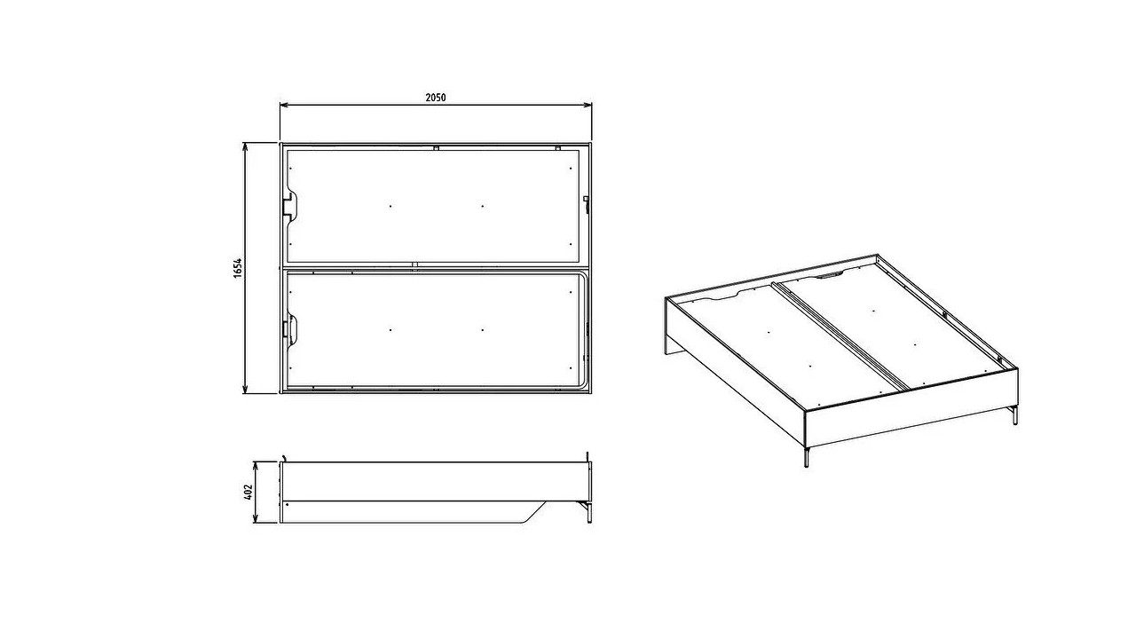 Set standard Dormitor Havana cu Tablie iluminata - Mega Sale BELLONA Set Dormitor