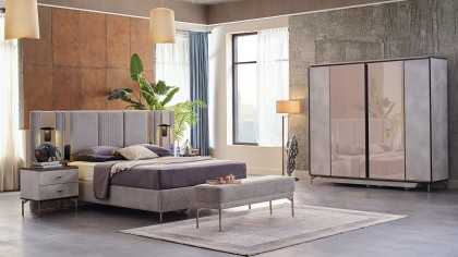 Set standard Dormitor Havana cu Tablie fara iluminare BELLONA Set Dormitor