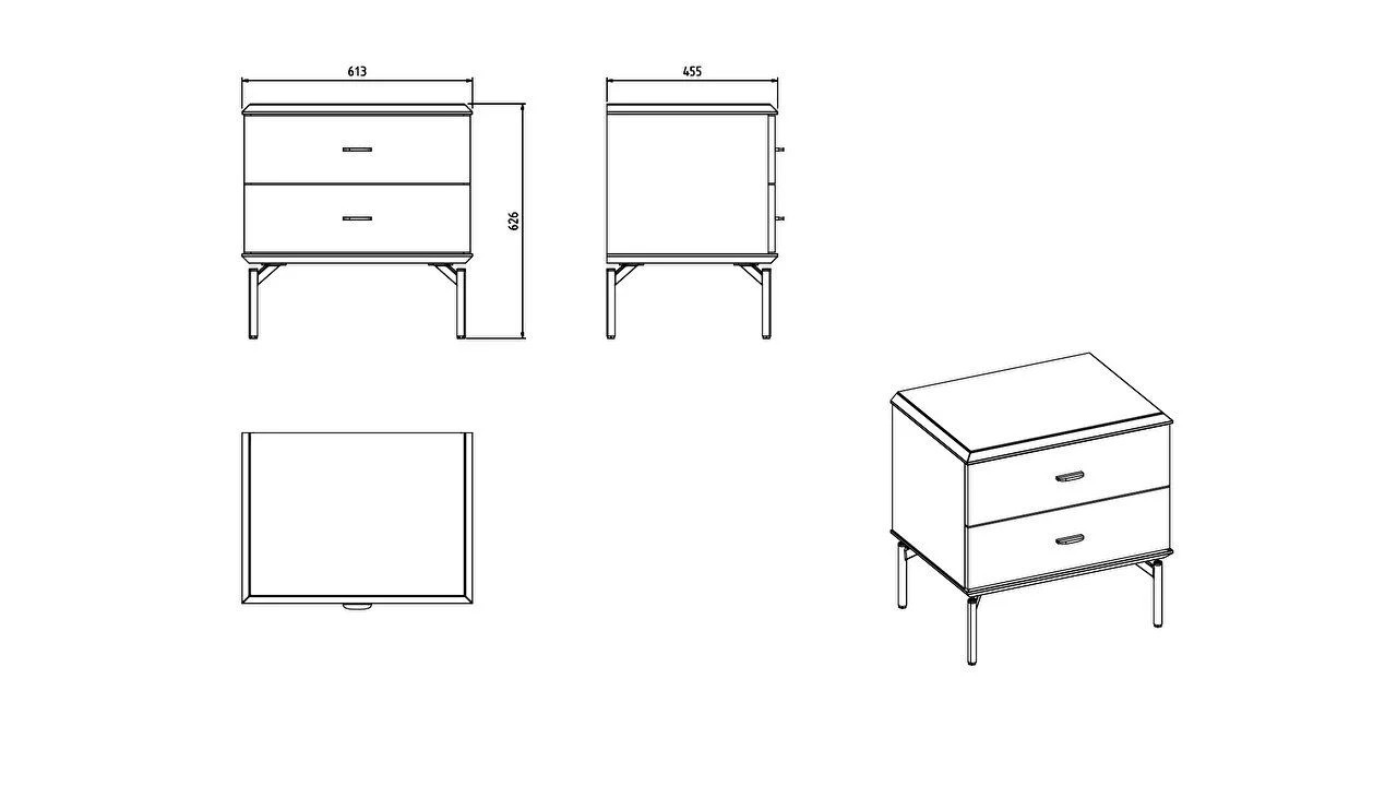 Set standard Dormitor Havana cu Tablie fara iluminare BELLONA Set Dormitor