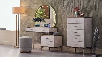 Set standard Dormitor Havana cu Tablie fara iluminare BELLONA Set Dormitor