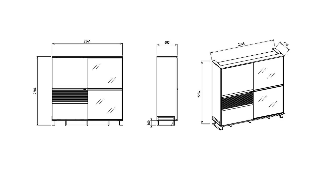 Set standard Dormitor Veronica cu tablie fara iluminare - Mega Sale BELLONA Set Dormitor