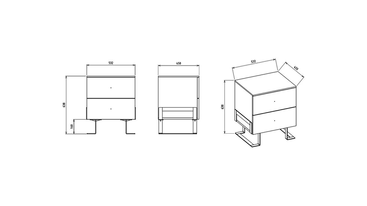 Set standard Dormitor Veronica cu tablie fara iluminare - Mega Sale BELLONA Set Dormitor