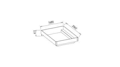 Set standard Dormitor Veronica cu tablie fara iluminare BELLONA Set Dormitor