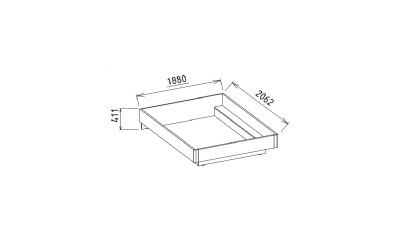 Set standard Dormitor Veronica cu tablie fara iluminare - Mega Sale BELLONA Set Dormitor