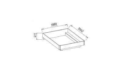 Set standard Dormitor Veronica cu tablie fara iluminare BELLONA Set Dormitor