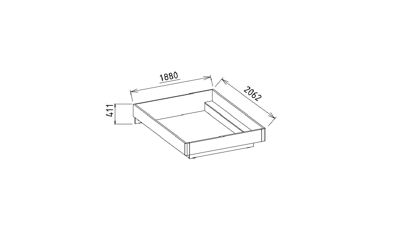 Set standard Dormitor Veronica cu tablie fara iluminare - Mega Sale BELLONA Set Dormitor