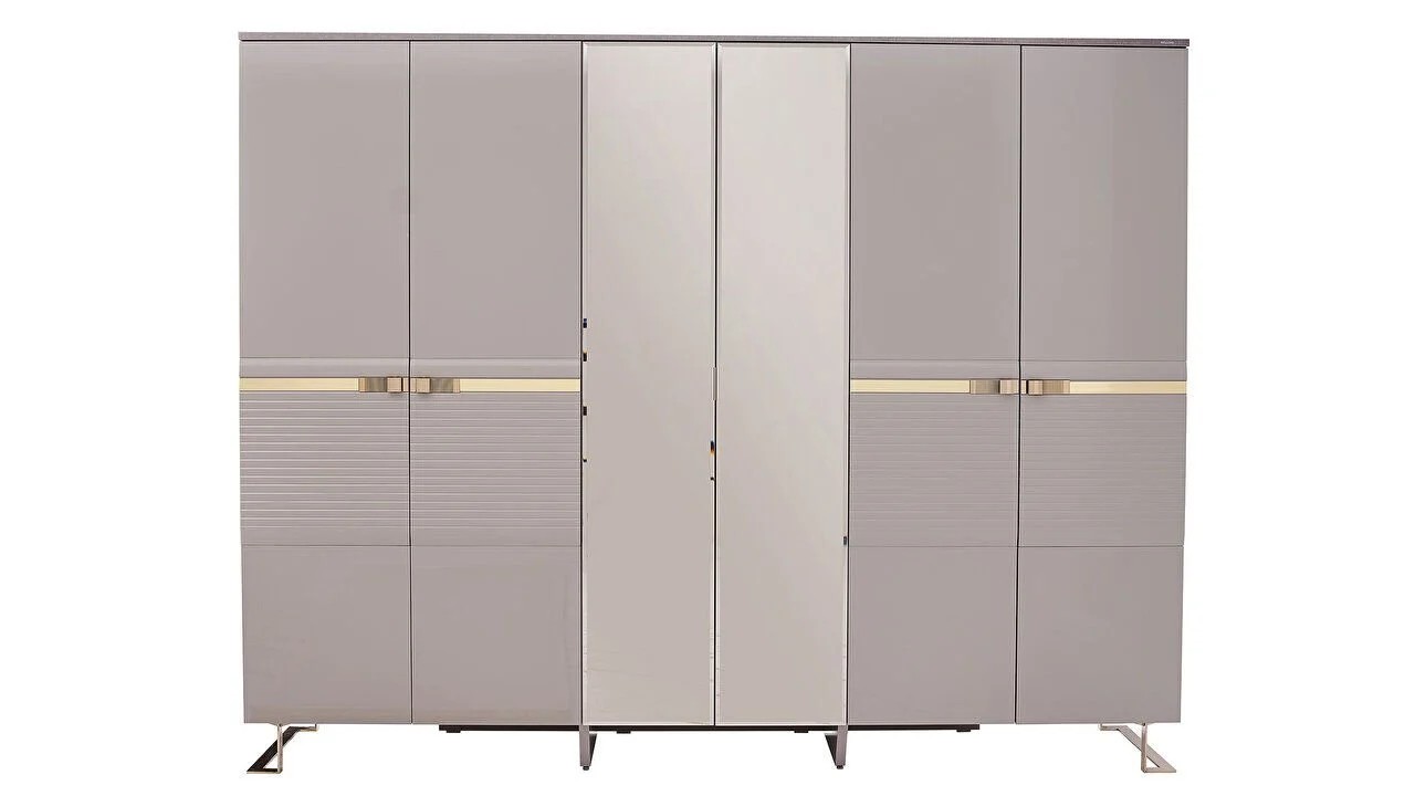 Set standard Dormitor Veronica cu tablie cu iluminare BELLONA Set Dormitor