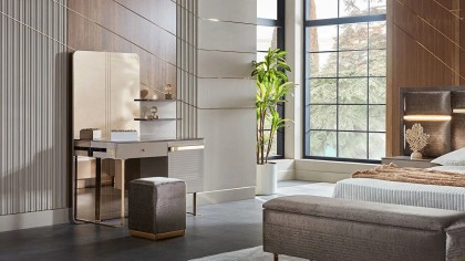 Set standard Dormitor Veronica cu tablie cu iluminare - Mega Sale BELLONA Set Dormitor