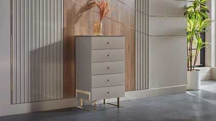 Set standard Dormitor Veronica cu tablie cu iluminare BELLONA Set Dormitor